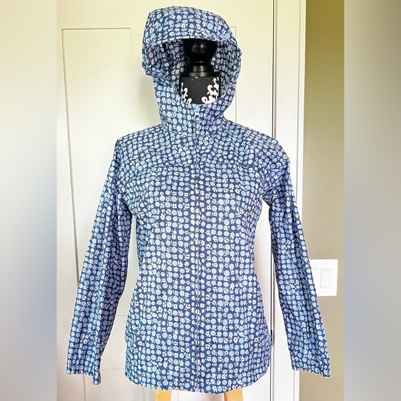 Lands End Kids. Packable Raincoat. Girls L (14+). Blue - Picture 1 of 3